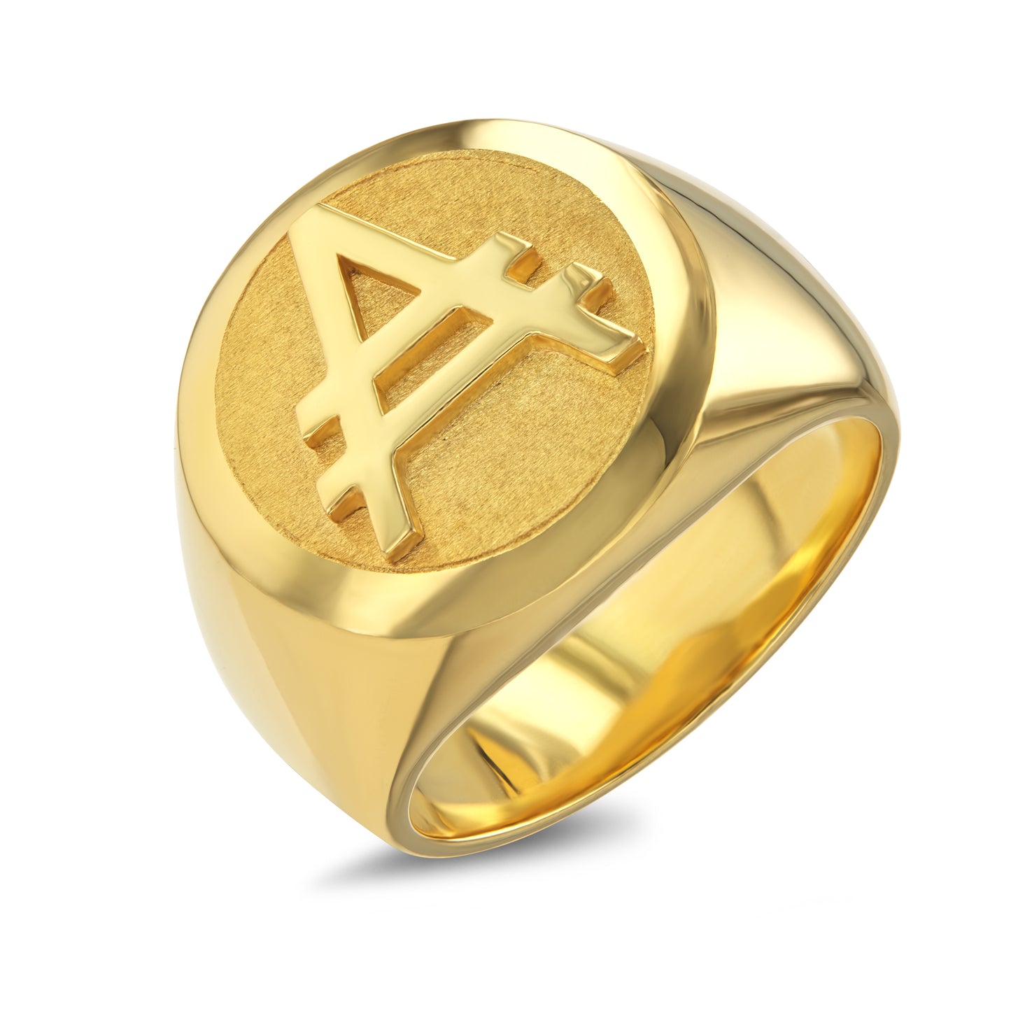 18k Yellow Gold ADA Signet Ring